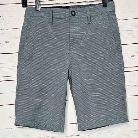 Volcom Gray Flat Front Shorts Size 27 - Picture 1 of 13